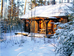 Buitenkant Huis in de winter