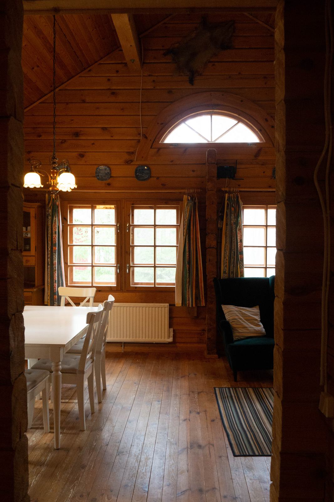 Interieur van de blokhut