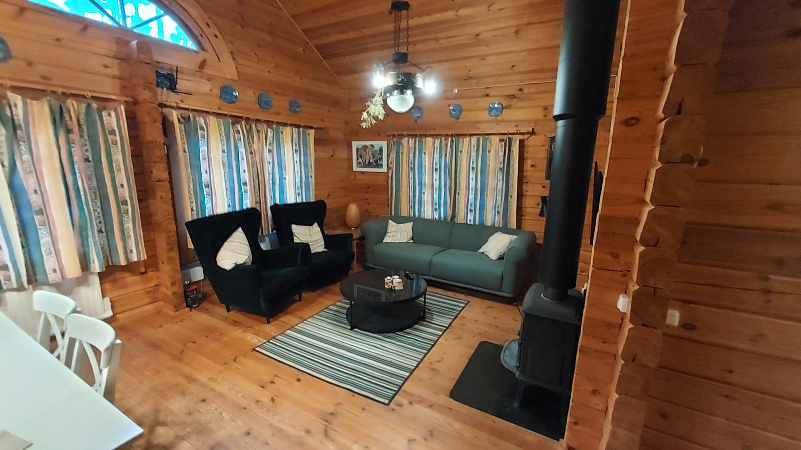 Interieur van de blokhut